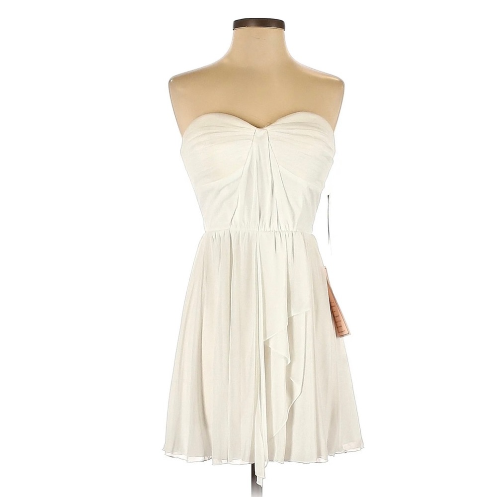 Sequin Hearts Women Ivory Casual Dress 5